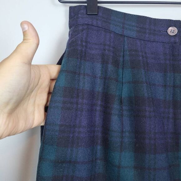 VTG Lord & Taylor Womens Tartan Wool Suit Size 6P Jacket Skirt Academia Preppy - Picture 6 of 14
